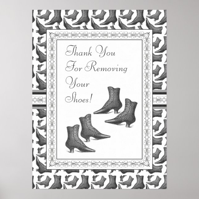 Thank You for Removing Your Shoes Sign (Front)