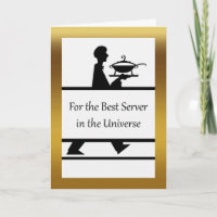 Thank You for Server, Formal Male Waiter Image