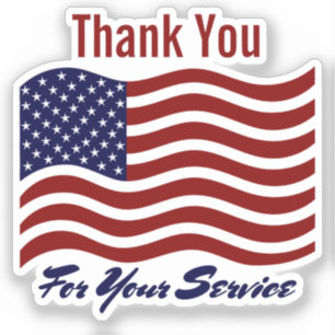 Thank You For Service American Flag Veteran's