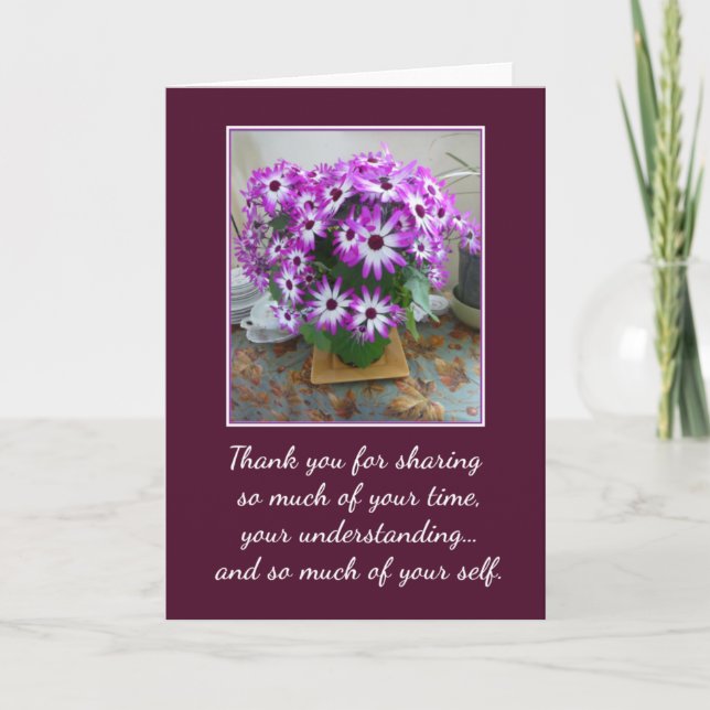 Thank you for sharing... card (Front)