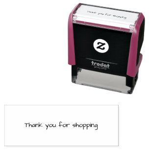 Thank You for Shopping Gold  Self-inking Stamp