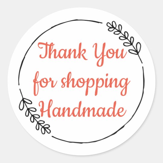 thank you for shopping with us sticker