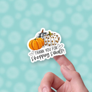 Thank You For Shopping Small Fall Pumpkin Business