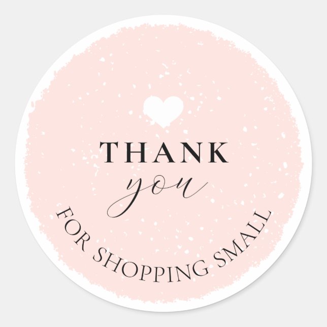 Thank You For Shopping Small Sticker (Front)