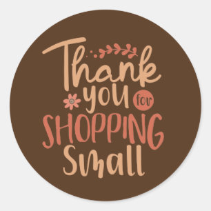 Thank You for Shopping Small Stickers