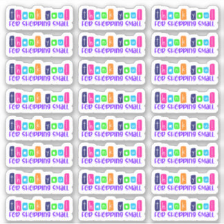 Thank You For Shopping Small Vinyl Sticker