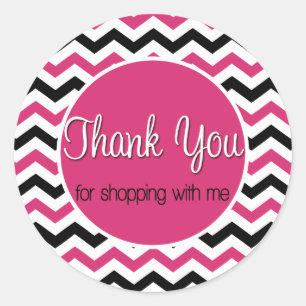 Thank you for shopping with me classic round sticker