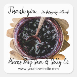 Thank you for Shopping with us Business Label
