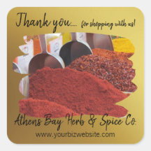 Thank you for Shopping with us Business Label