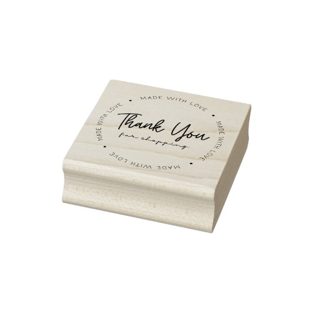Thank you for Shopping Wood Art Stamp (Stamp)