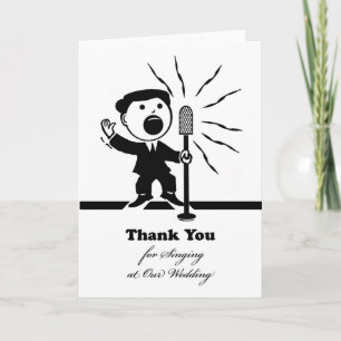 Thank You for Singing at Our Wedding, Singer Mic Card
