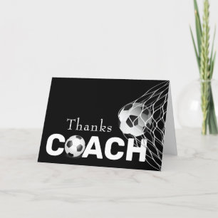 Thank You for Soccer Coach Card
