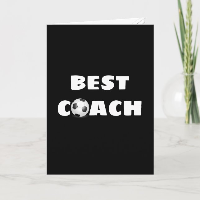 Thank You for Soccer Coach Card (Front)