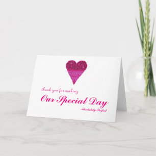 Thank you for special day with Bubbles Heart Card