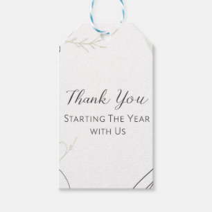 Thank You for Starting The Year with Us Gift Tags