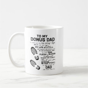 Thank You For Stepping In Print, Step Dad, Fathers Coffee Mug