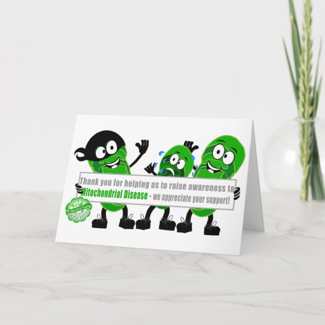 Thank YOU for Support of Mitochondrial Disease Card (Front)
