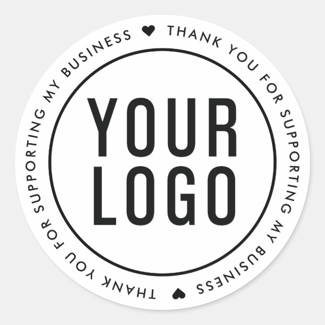 Thank You For Supporting My Business Stickers (Front)