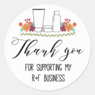 Thank you for supporting my RF business Classic Round Sticker