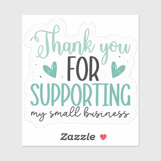 Thank You for Supporting My Small Business (Sheet)