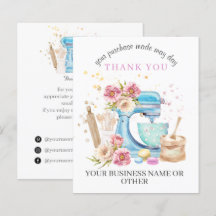 Thank You For Supporting My Small Business Card