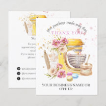 Thank You For Supporting My Small Business Card