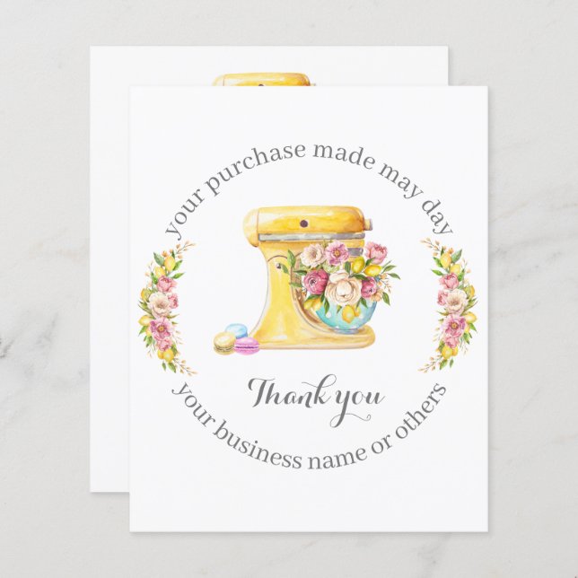 Thank You For Supporting My Small Business Card (Front/Back)