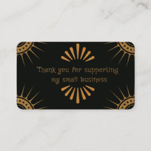 Thank you for supporting my small business cards