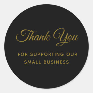 Thank You for Supporting My Small Business Classic Classic Round Sticker