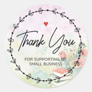 Thank You For Supporting My Small Business  Classic Round Sticker