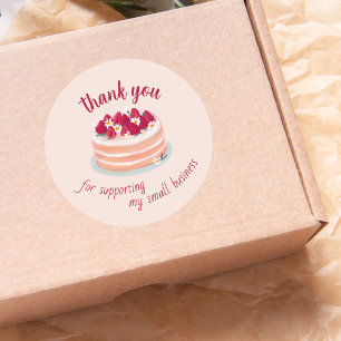 Thank You For Supporting my Small Business  Classic Round Sticker