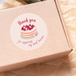 Thank You For Supporting my Small Business Classic Round Sticker
