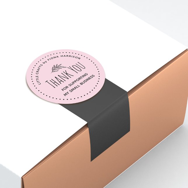 Thank You For Supporting My Small Business Classic Round Sticker (Thank You For Supporting My Small Business Classic Round Sticker)