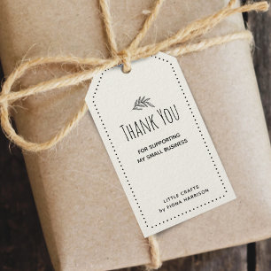 Thank You For Supporting My Small Business Gift Tags