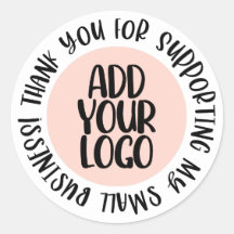 Thank You for Supporting My Small Business Logo