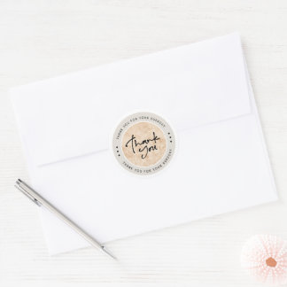Thank You For Supporting My Small Business Minimal Classic Round Sticker