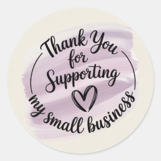 Thank You for Supporting My Small Business Sticker