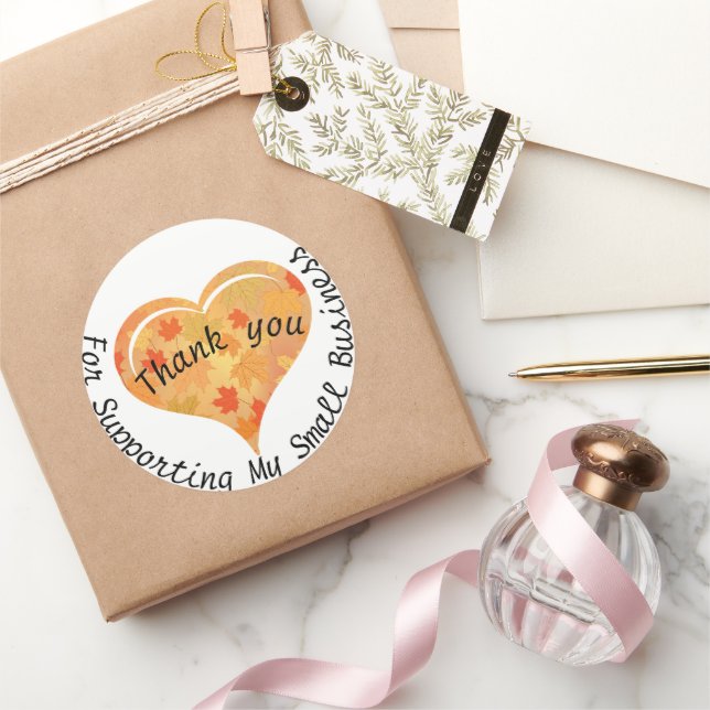 Thank You for Supporting My Small Business Sticker (Gifting)