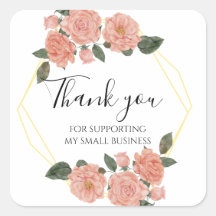 Thank you for supporting my small business sticker