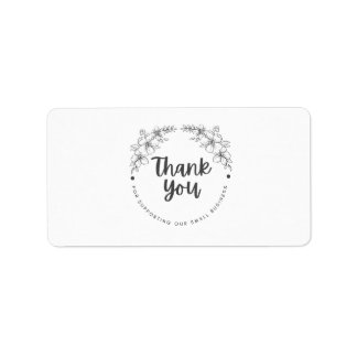 Thank You for Supporting My Small Business Sticker