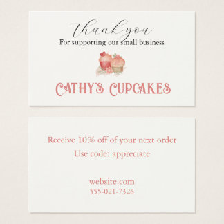 Thank you for supporting our small business