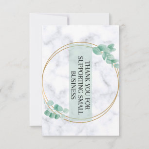 Thank you for supporting small business card