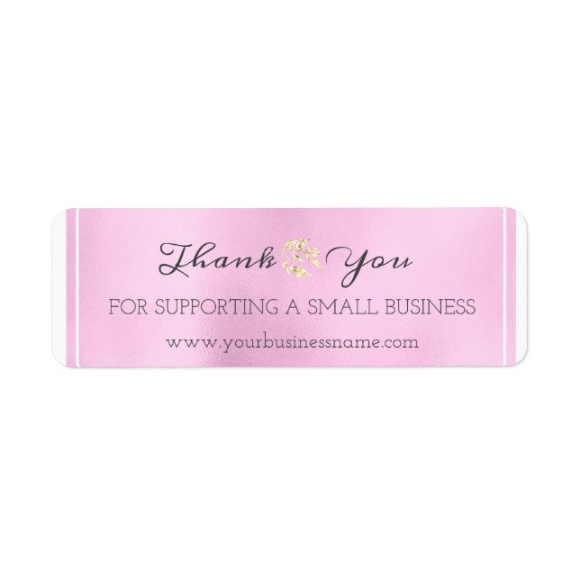 Thank You For Supporting Small Business Grey Gold (Front)