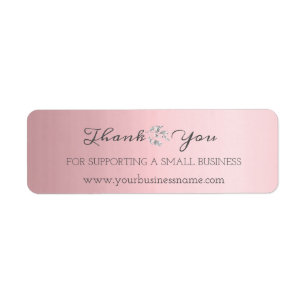 Thank You For Supporting Small Business Silver Pin
