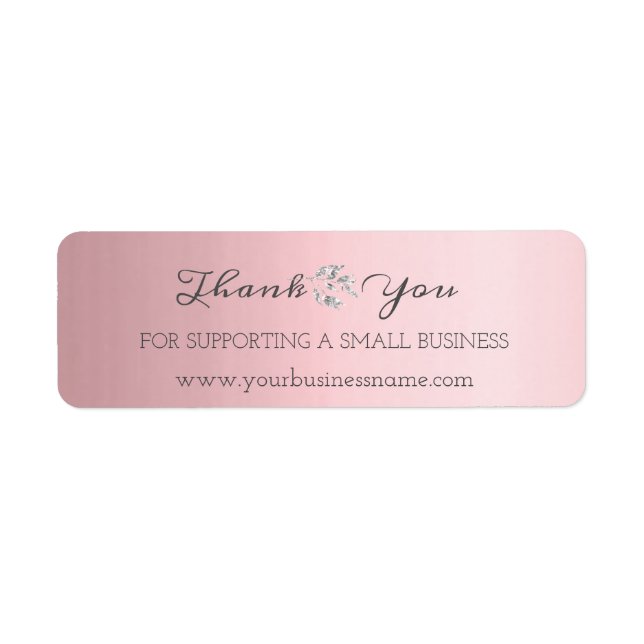 Thank You For Supporting Small Business Silver Pin (Front)
