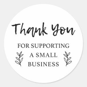 Thank You For Supporting Small Business Tag