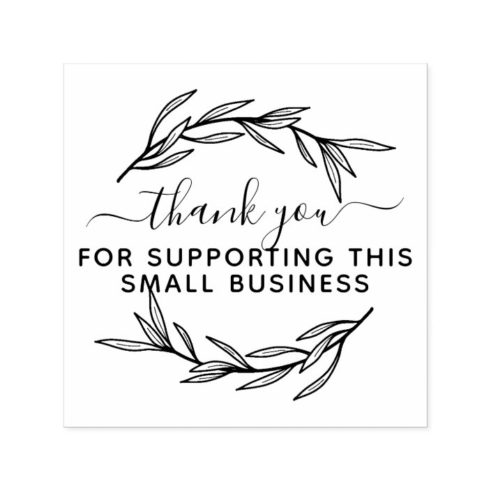 Thank You For Supporting This Small Business Self inking Stamp Zazzle