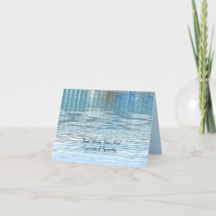Thank You for Sympathy, Lake Reflection Card