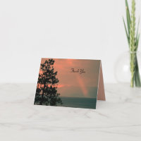 Thank You For Sympathy Note Card, Light Beam