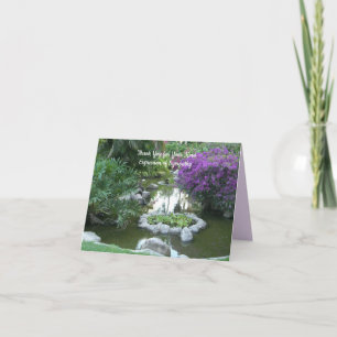 Thank You for Sympathy, Purple Flowers Card